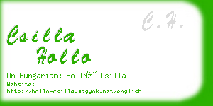 csilla hollo business card